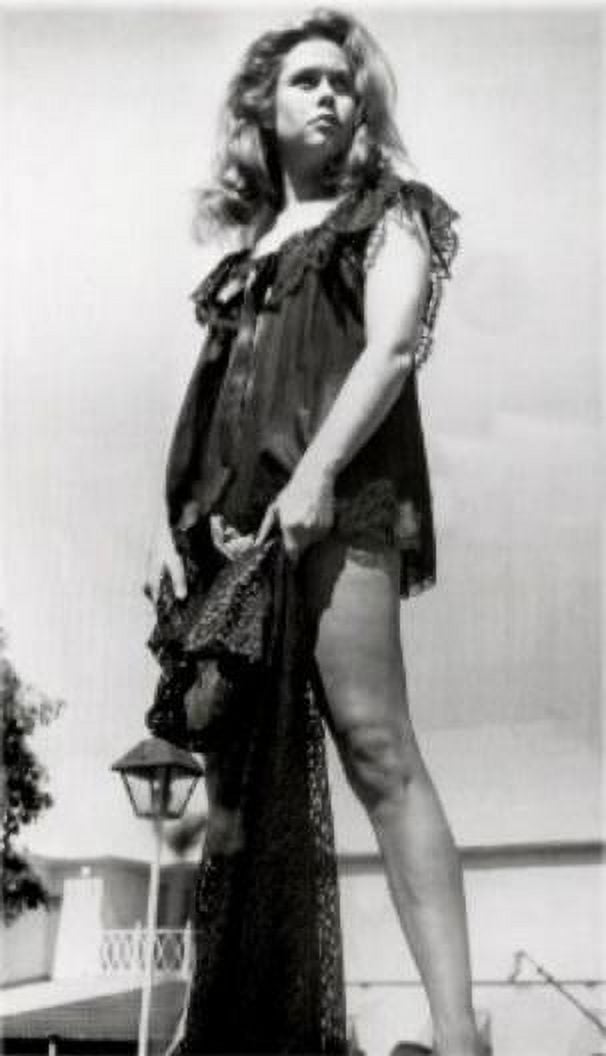 Elizabeth Montgomery wearing a black mini dress photo print