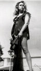 Elizabeth Montgomery wearing a black mini dress photo print