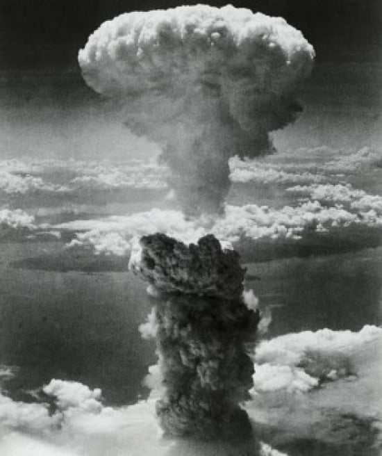 Mushroom Cloud Print from Nagasaki Atomic Bomb Explosion - 8x10