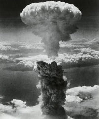 Mushroom Cloud Print from Nagasaki Atomic Bomb Explosion - 8x10
