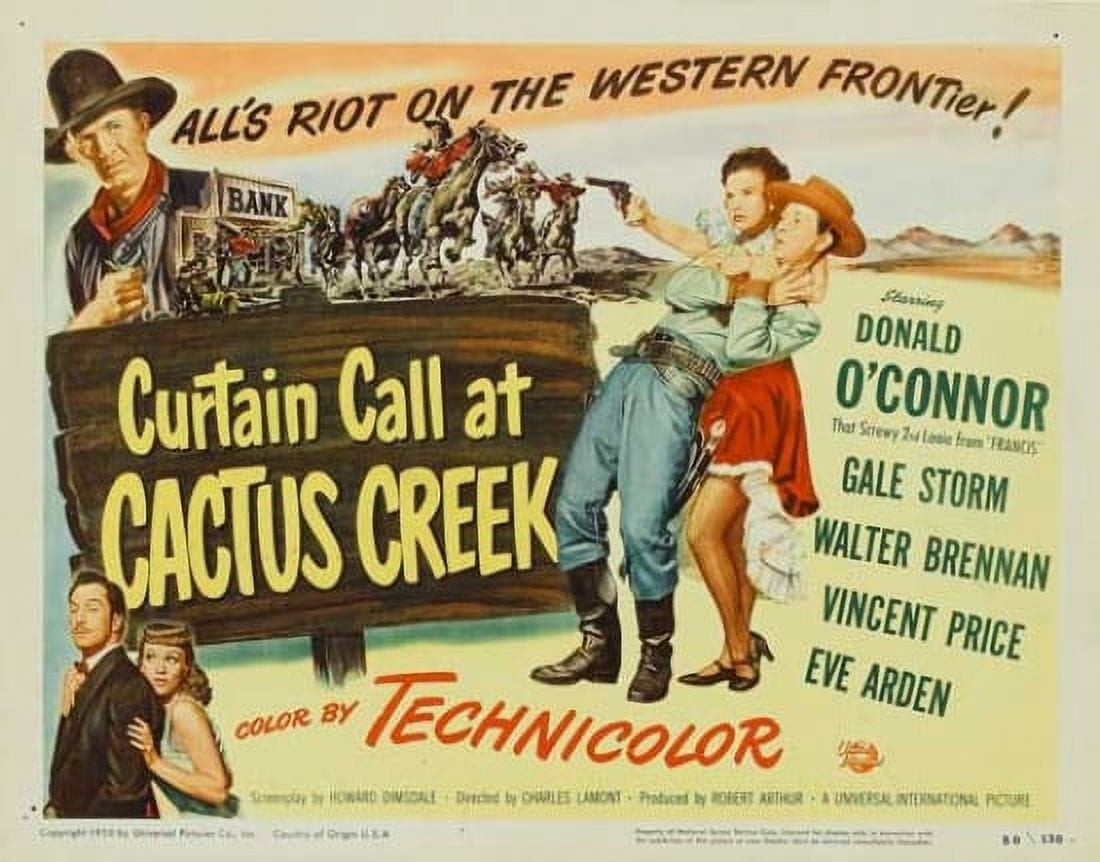 Curtain Call at Cactus Creek Movie Poster - 11x17 size.
