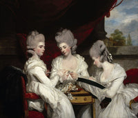 The Ladies Waldegrave art print by Sir Joshua Reynolds, showcasing elegance and charm.