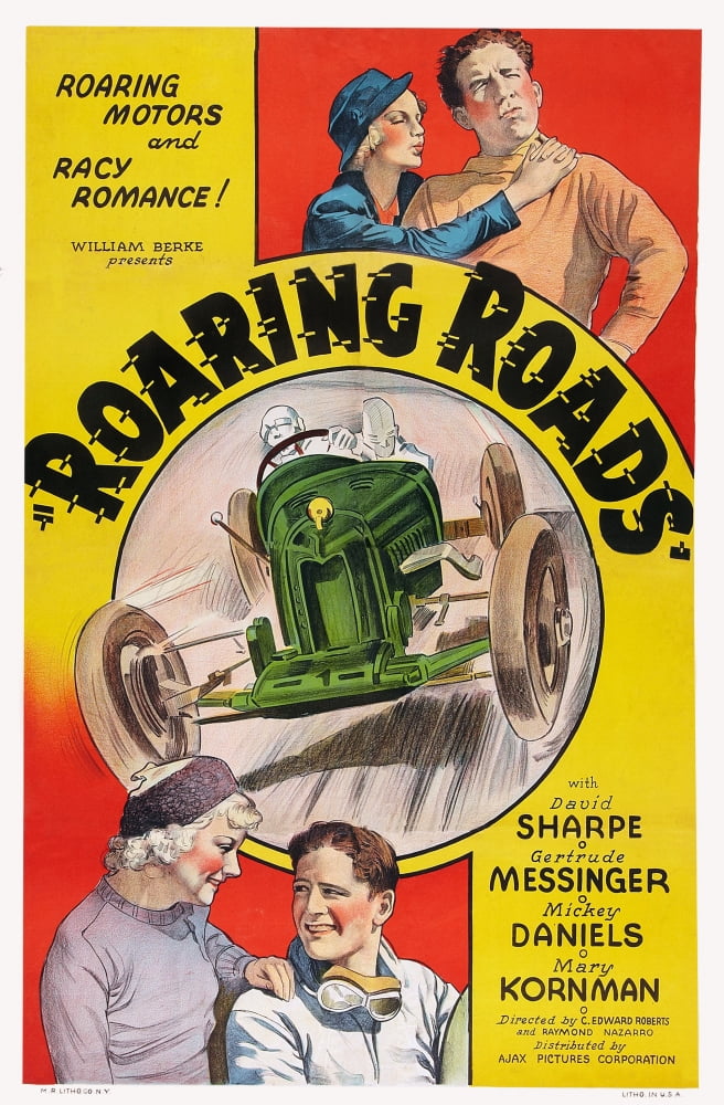 Roaring Roads 1935 Movie Masterprint Poster featuring Gertrude Messinger and others.