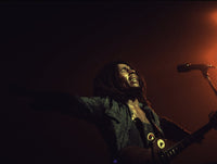 Bob Marley performing live on stage photo print