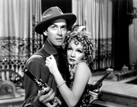 Destry Rides Again photo print featuring James Stewart and Marlene Dietrich