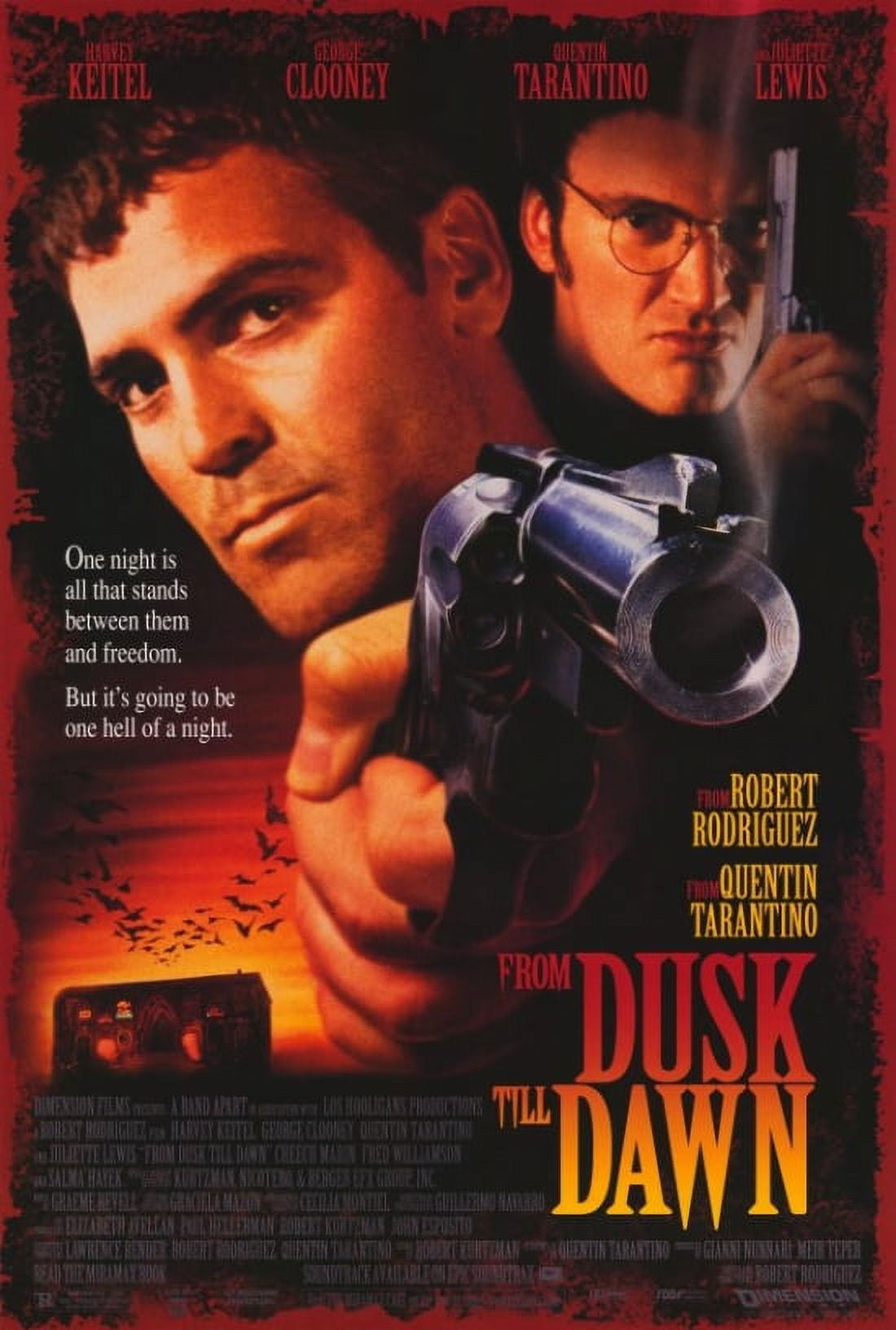 From Dusk Till Dawn movie poster print, vibrant 27x40 art.