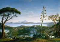 View of the Gulf of Pozzuoli from Solfatara art print by Jakob Philipp Hackert