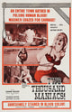 Two Thousand Maniacs movie poster featuring Connie Mason, 1964