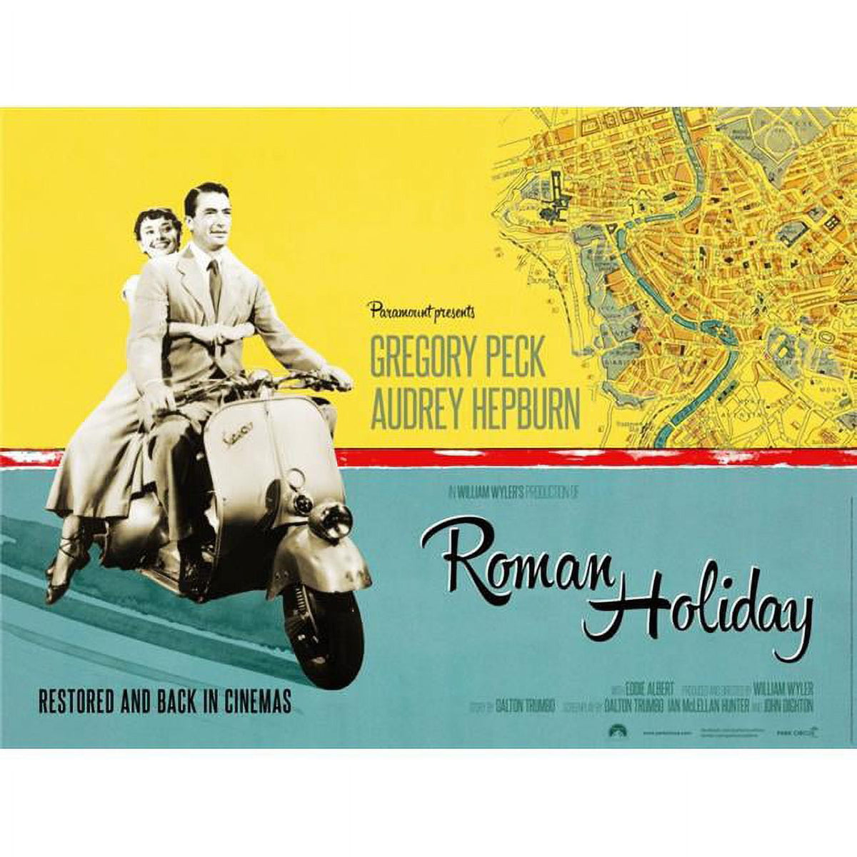 Roman Holiday Movie Masterprint Poster - Classic film art print