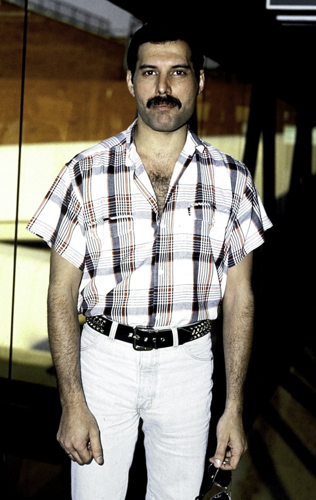Freddie Mercury iconic photo print, available in multiple sizes.