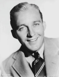 Smiling photo print of Bing Crosby, iconic entertainer.
