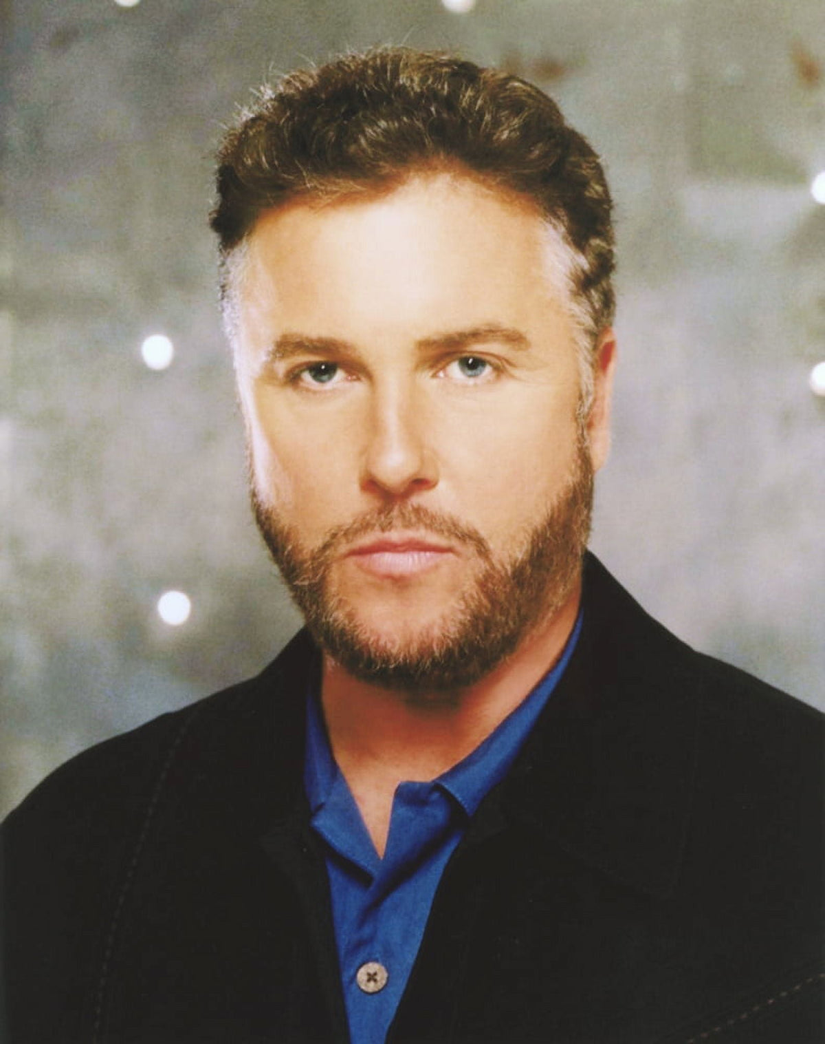 William Petersen in black suit photo print