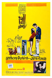 Tall Story movie poster print featuring Jane Fonda and Anthony Perkins, 1960 film.