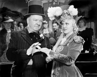 My Little Chickadee photo print featuring WC Fields and Mae West, vintage movie art.