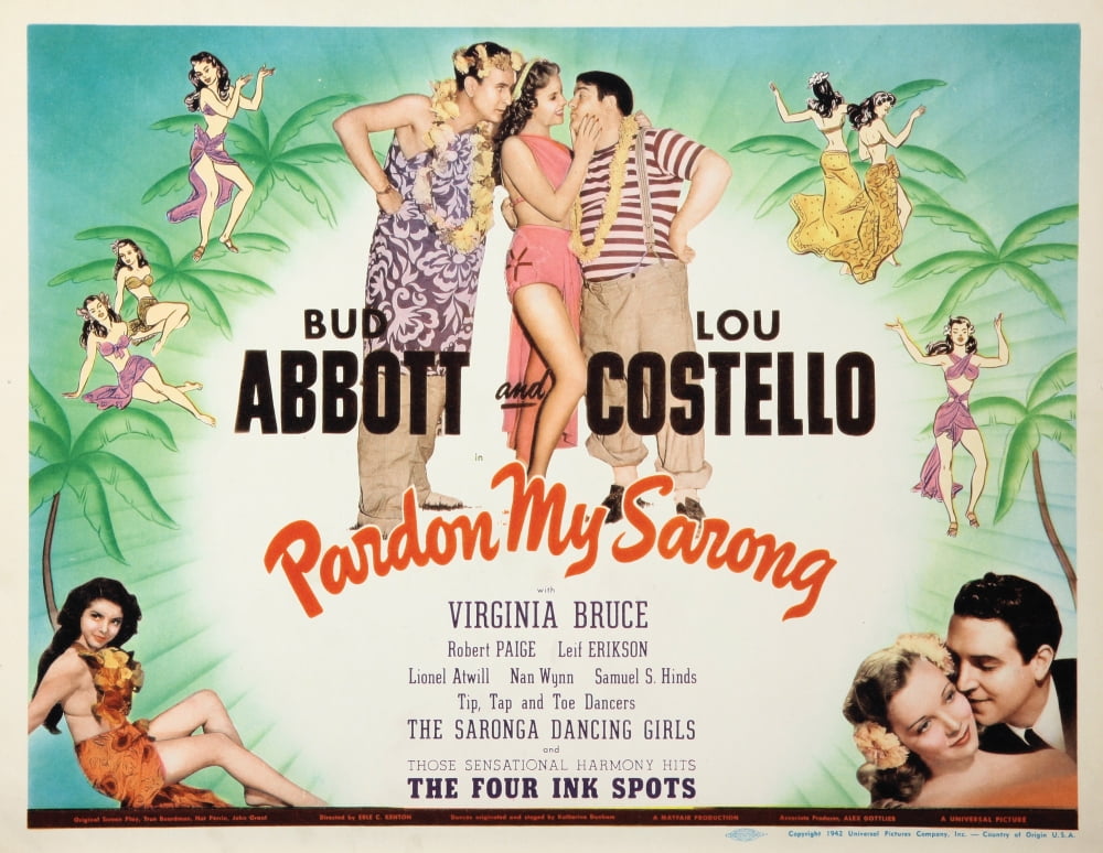 Pardon My Sarong Still poster print, whimsical decor