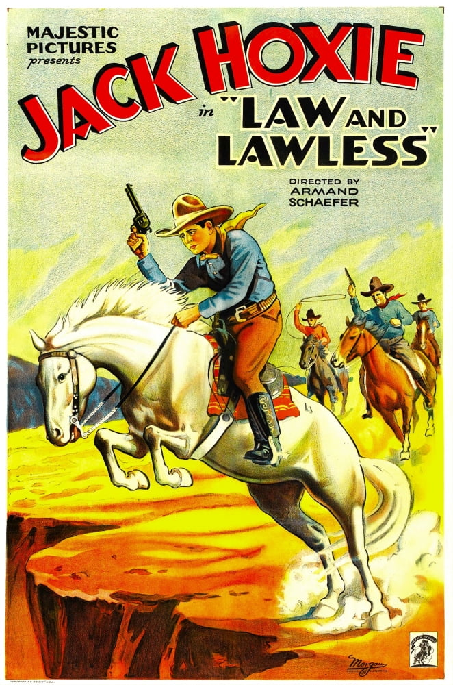 Law and Lawless movie masterprint poster featuring Jack Hoxie, 11 x 17.