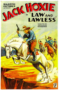 Law and Lawless movie masterprint poster featuring Jack Hoxie, 11 x 17.