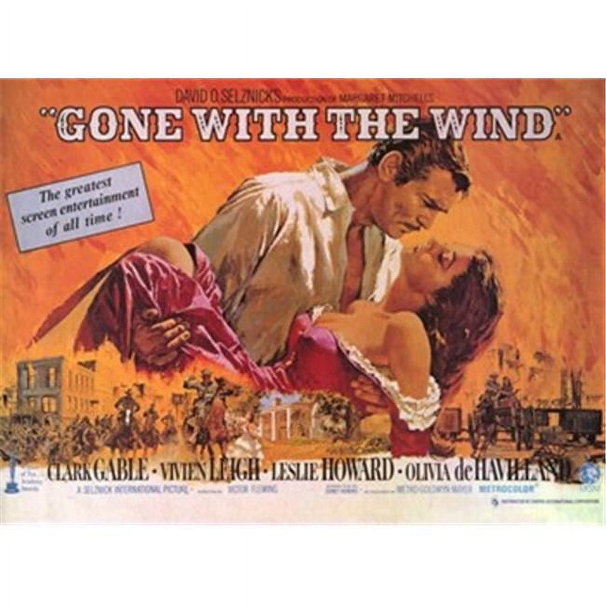 Gone with the Wind Movie Poster 17x11 showcasing classic cinema art.