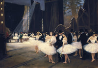 Backstage at the Opera modernism print by Jean Beraud, Paris 1889.