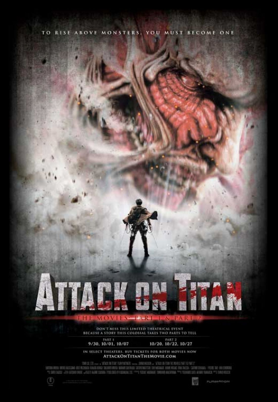 Attack on Titan Part 1 Movie Poster 11x17 print