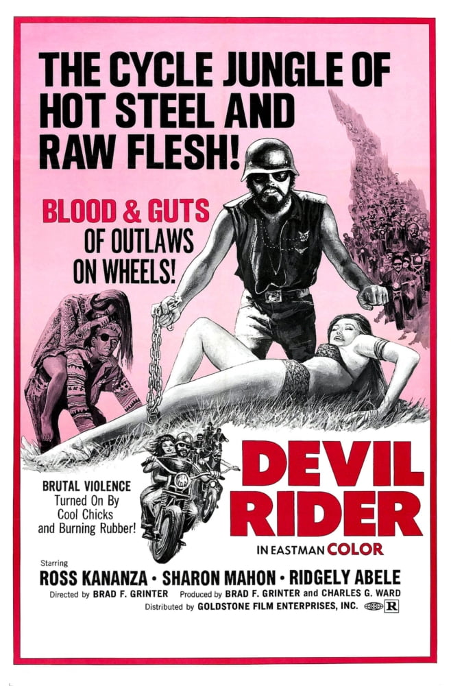 1970 Devil Rider Movie Masterprint Poster - Classic Film Art