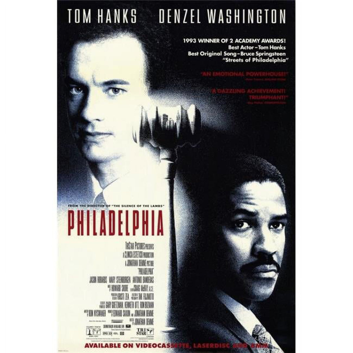 Philadelphia Movie Poster Print in 27x40 size featuring iconic film imagery.