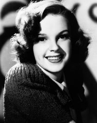 Judy Garland close-up portrait photo print, classic cinema art.