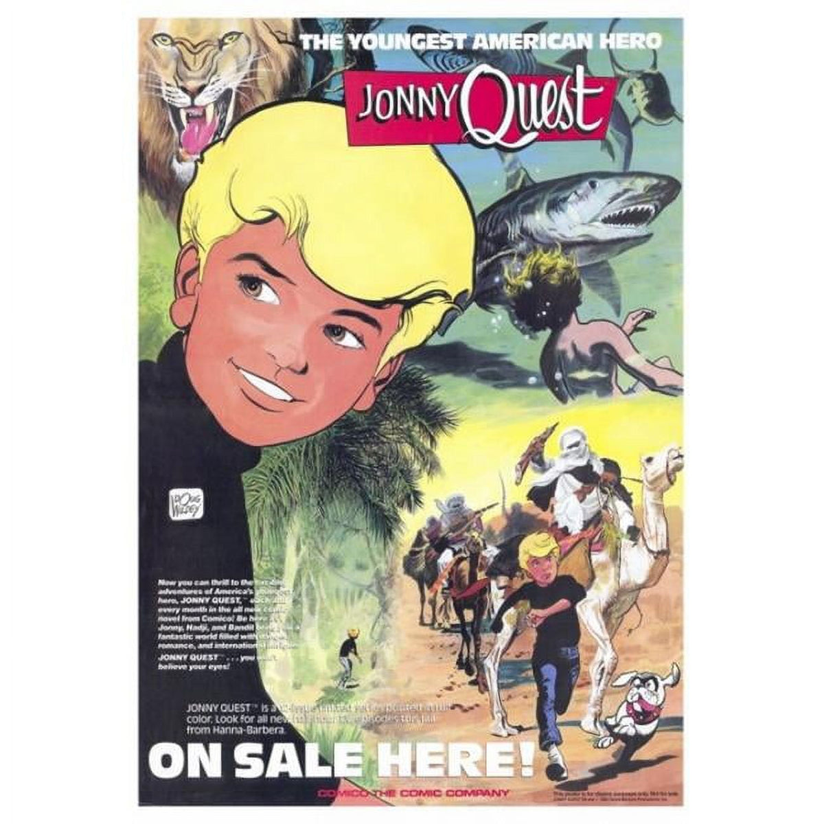 Jonny Quest Movie Poster Print showcasing classic adventure art in 27x40 size.