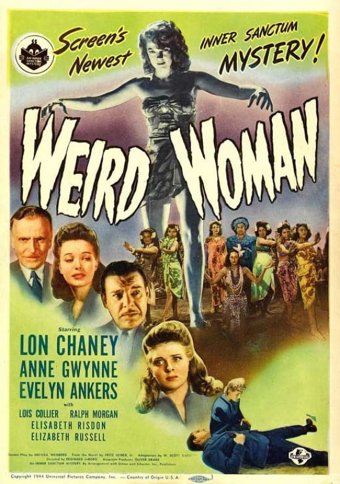 Weird Woman Movie Poster 11x17 print showcasing captivating film visuals.