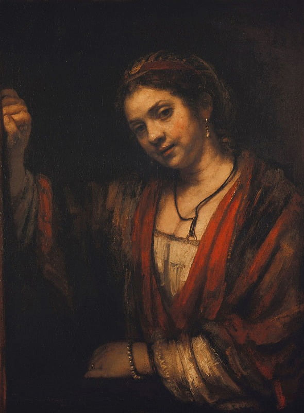 Portrait of Hendrickje Stoffels by Rembrandt van Rijn art print.