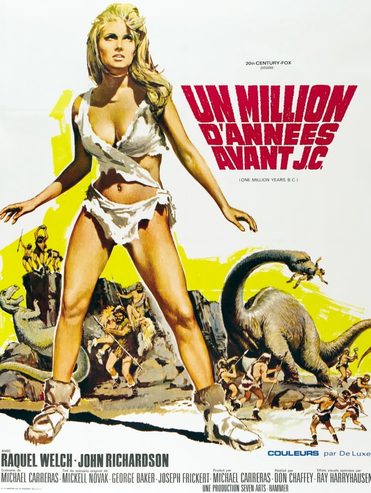 One Million Years B.C. movie masterprint poster, 11x17 size.