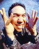 Gilbert Gottfried posed in checkered polo photo print