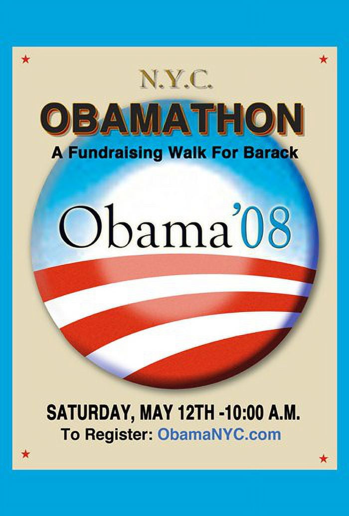 Barack Obama Obamathon Campaign Poster - 11x17