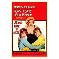 Some Like It Hot Movie Poster Print in vibrant colors, 27x40 inches.
