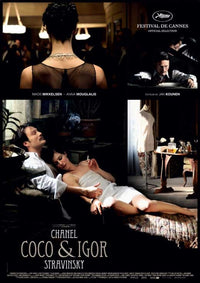 Coco Chanel and Igor Stravinsky movie poster in 11x17 size.