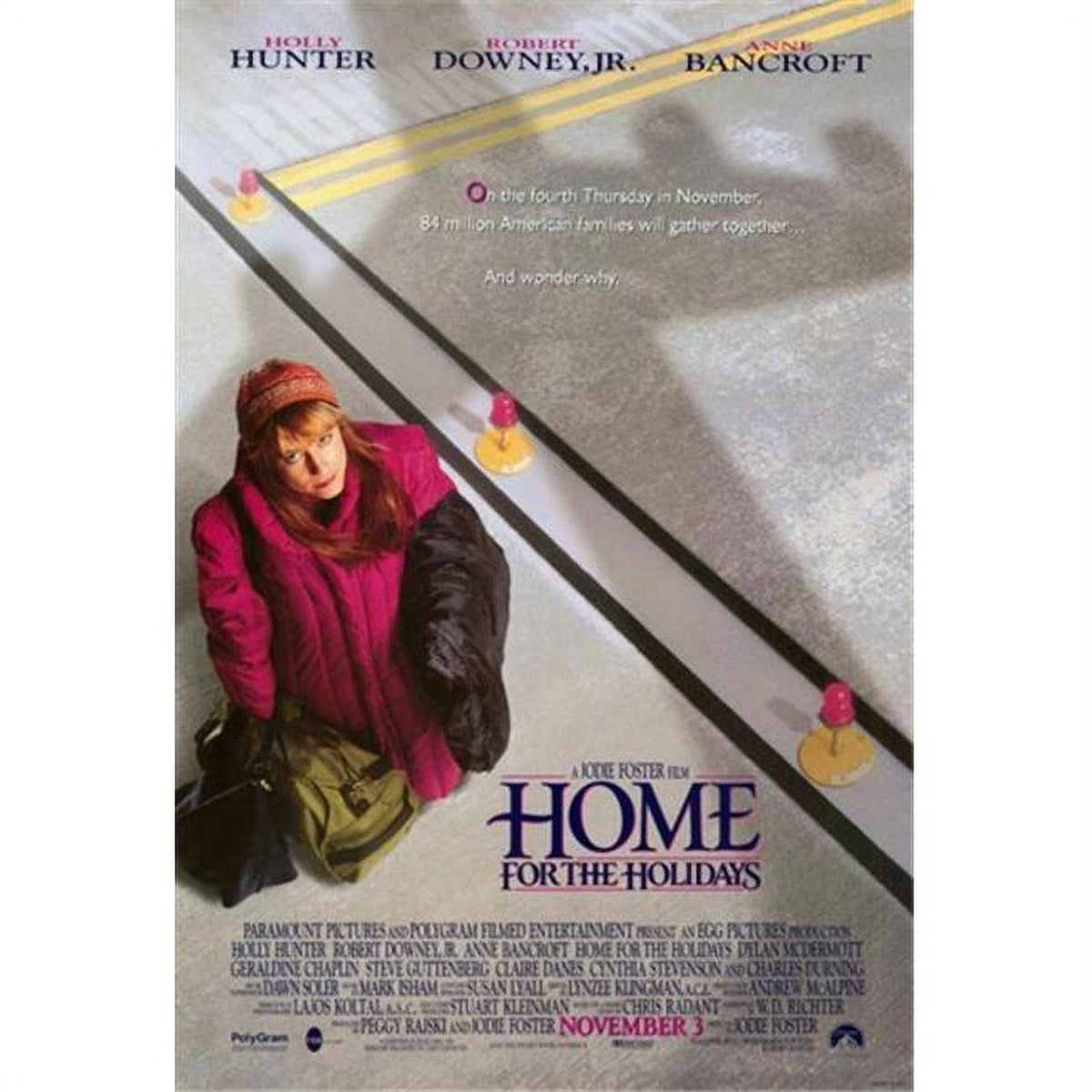 Home for the Holidays movie poster - 11x17 print featuring festive holiday themes.