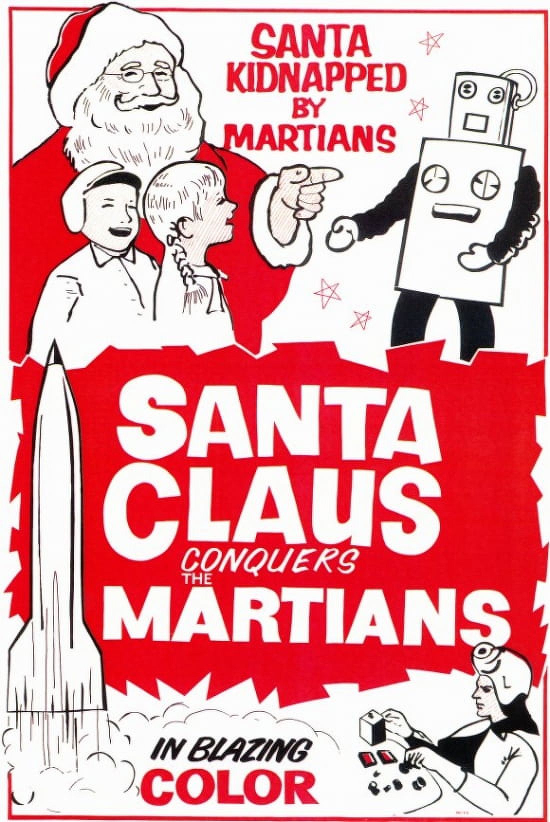 Santa Claus Conquers the Martians Movie Poster 11x17