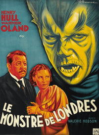 Werewolf of London 1935 movie poster print featuring Warner Oland, Valerie Hobson, and Henry Hull.