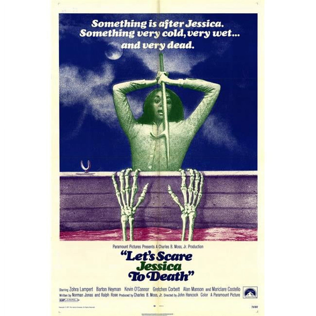 Let's Scare Jessica to Death movie poster print, 27 x 40 inches.