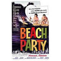 Beach Party Movie Poster 11x17 - vibrant summer decor