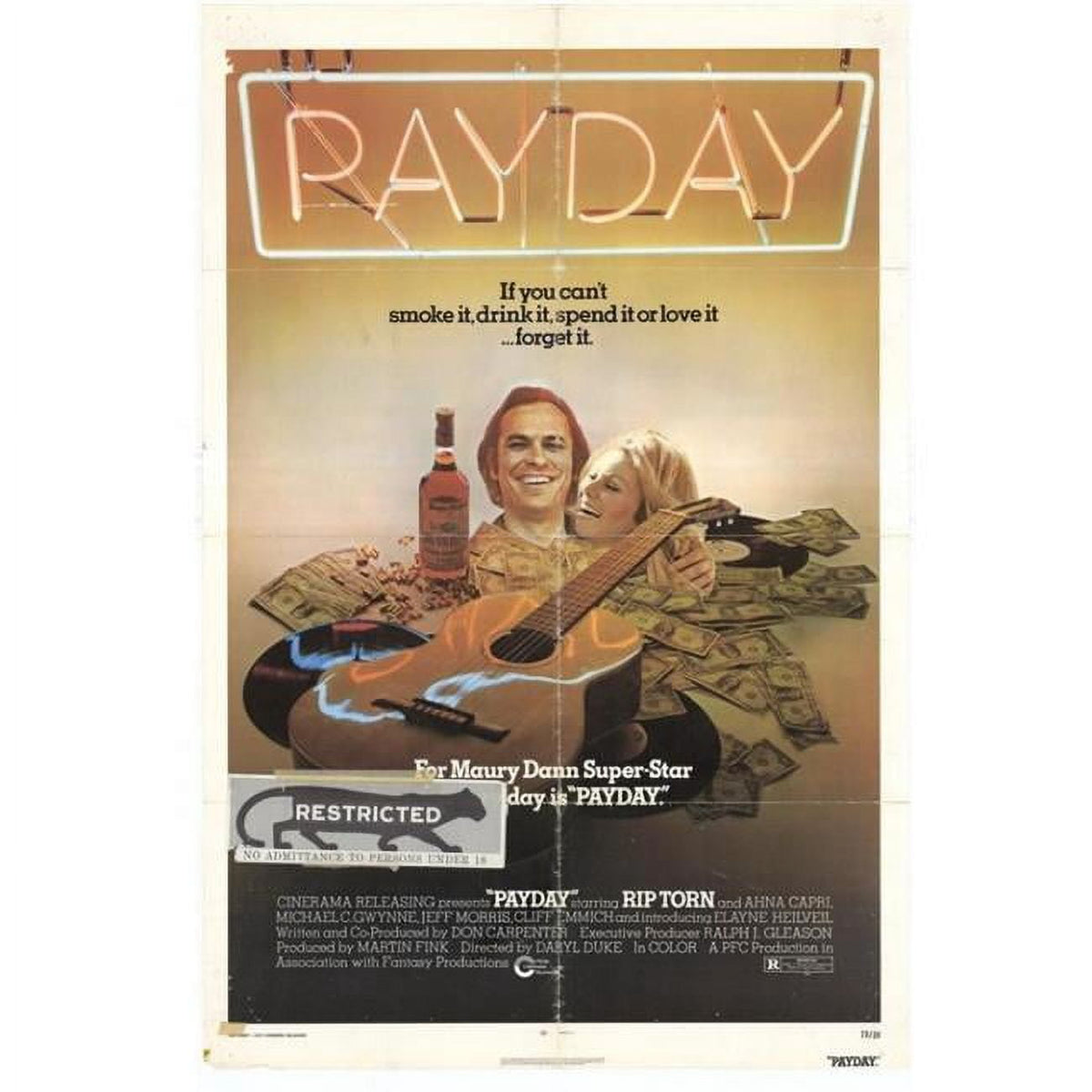 Payday Movie Poster Print 27x40 - vibrant cinematic art