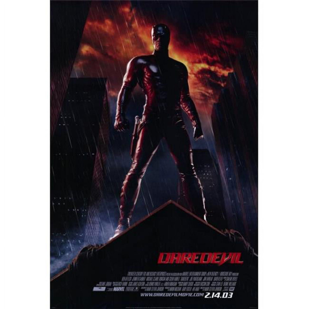 Daredevil Movie Poster Print showcasing the iconic superhero.