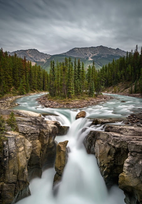 Sunwapta Falls photo print from Jasper National Park, Canada