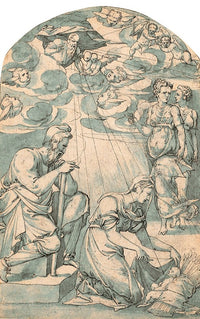 The Nativity art print by Geoffroy Dumonstier, depicting the birth of Christ.
