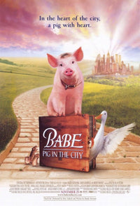Babe Pig in the City movie poster print in vibrant colors