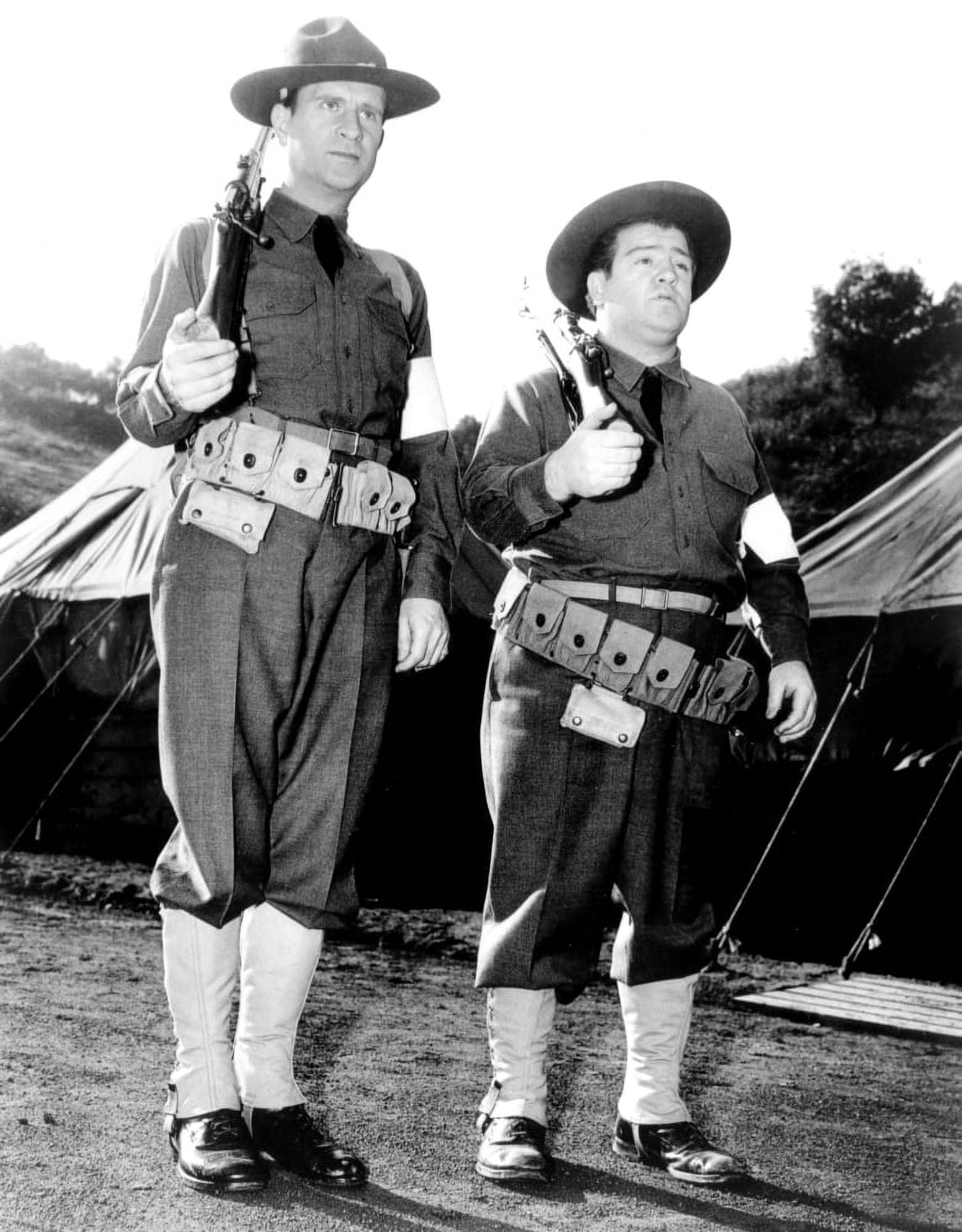 Buck Privates movie photo print featuring Bud Abbott and Lou Costello.