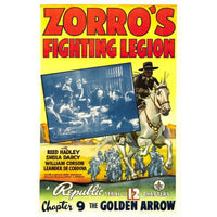Zorro's Fighting Legion Chapter 9 The Golden Arrow Movie Poster Print