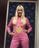 Agnetha Faltskog Pink Heart Jumpsuit Photo Print