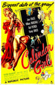Calendar Girl movie poster print featuring Jane Frazee, 1947.
