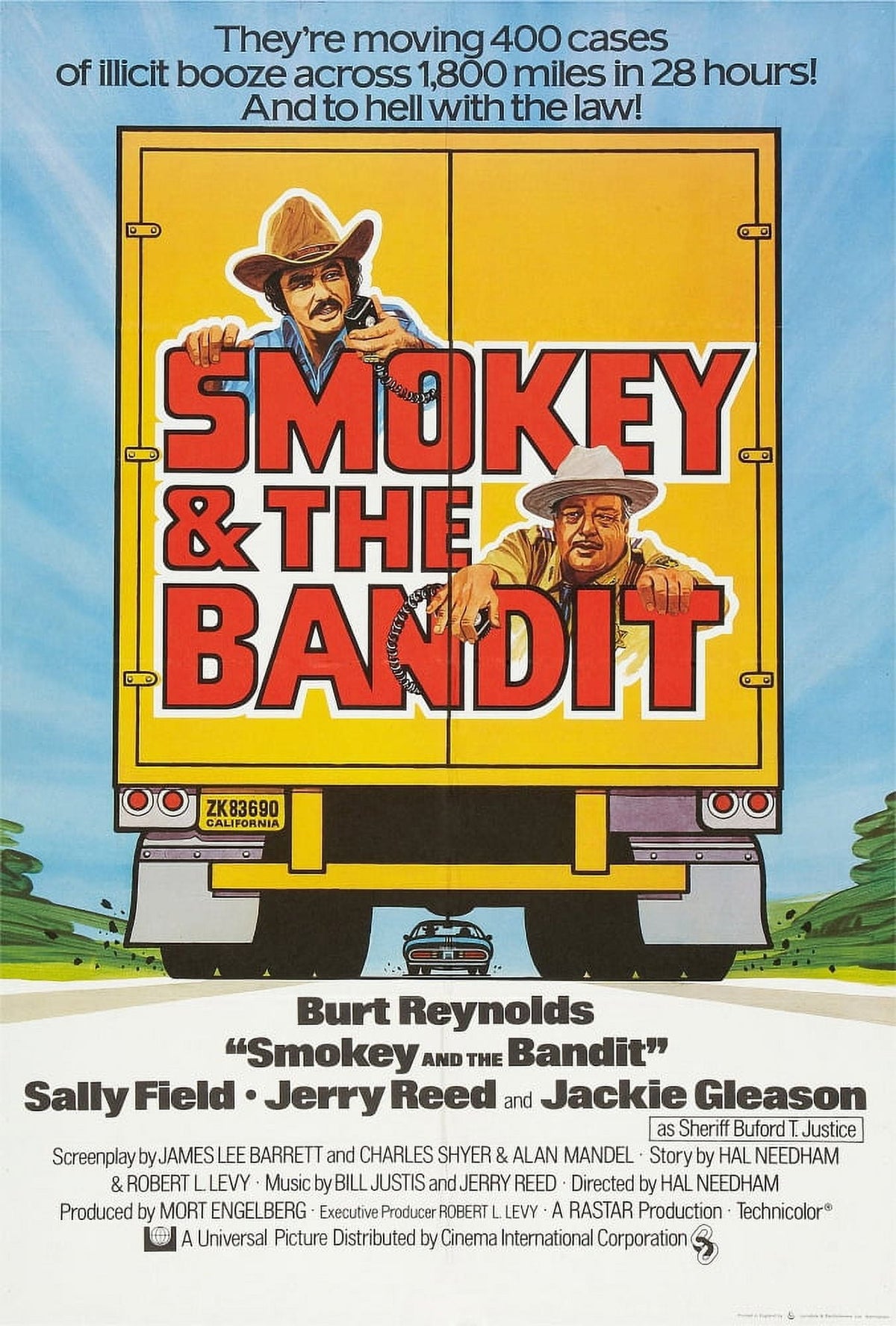 Smokey and the Bandit Movie Poster Print featuring Burt Reynolds and Jackie Gleason